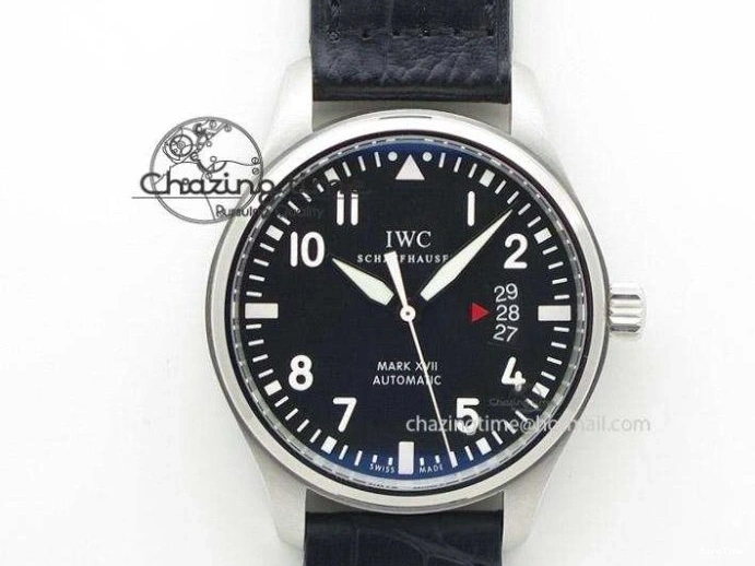 MIROTIME 0414 Pilot Chrono IW377726 ZF 1:1 Best Edition Green Dial on Brown Leather Strap A Trendsetting 7125